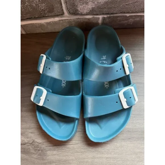 Birkenstock Arizona Turquoise EVA Size 36 (6 / 6.5 US) - Picture 15 of 16